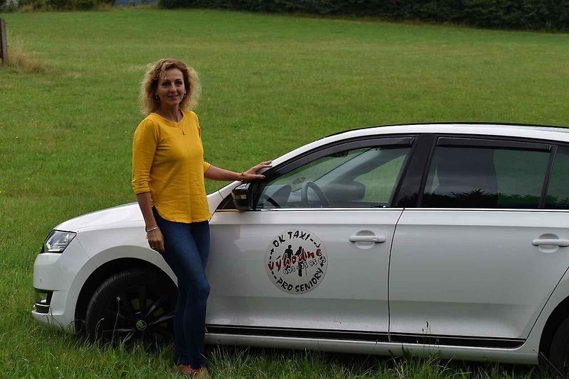 Jesenická taxikářka Jana Fantová.