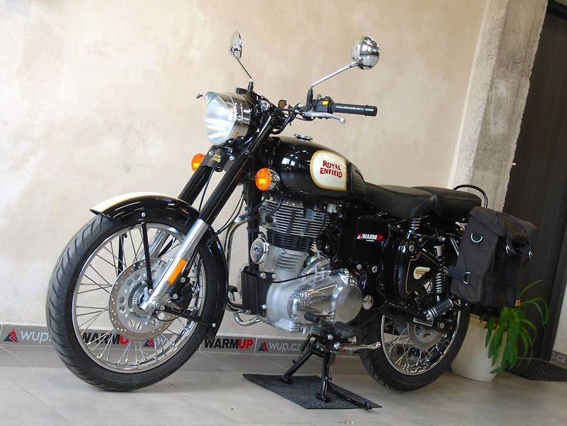 Royal Enfield Bullet 500 Classic (2021) krásný stav,1.m - fotka 14 z 21