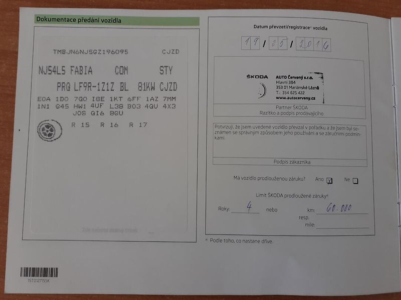 Škoda Fabia (2016) Kombi 1.2 TSi 81Kw - fotka 38 z 43