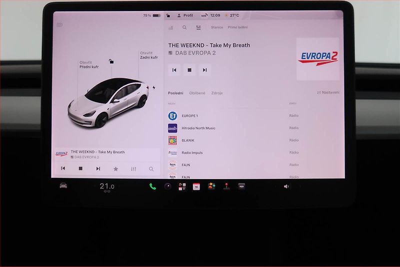 Tesla Model 3 (2020) Long Range 4WD 78kWh - fotka 11 z 22