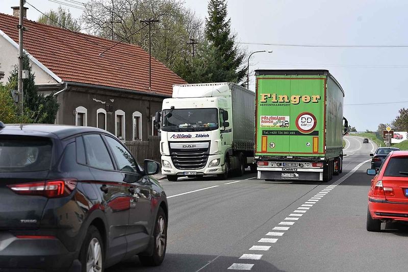 Kontrolní den na stavbě dálnice D35 u Vysokého Mýta.