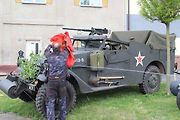 Vozidlo M3A1 Scout, dodávané v průběhu II. světové války do SSSR ze Spojench států.