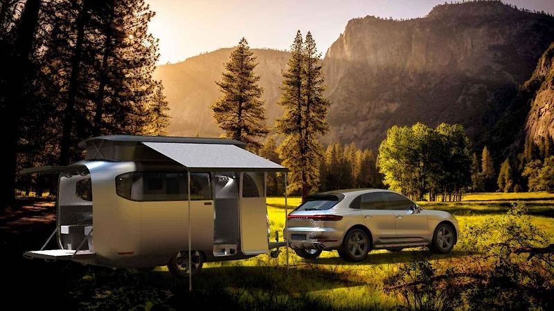 Koncept obytného přívěsu Travel Trailer od firmy Airstream vznikl ve spolupráci s renomovaným designérským studiem F. A. Porsche.