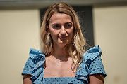 Tenistka Petra Kvitová při slavnostním otevření Síně slávy Petry Kvitové, 21. července 2022 ve Fulneku.