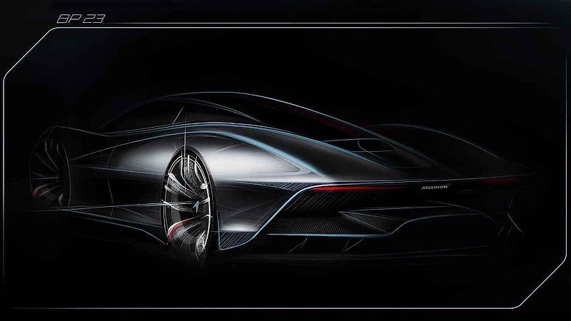 McLaren ukázal testovací mulu supersportu s volantem uprostřed.