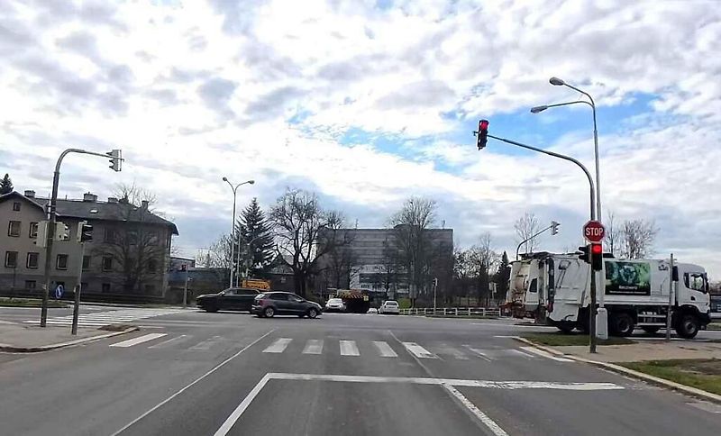 1. místo - světelná křižovatka silnic I/35 Velkomoravská a II/435 Roosveltova v Olomouci.
