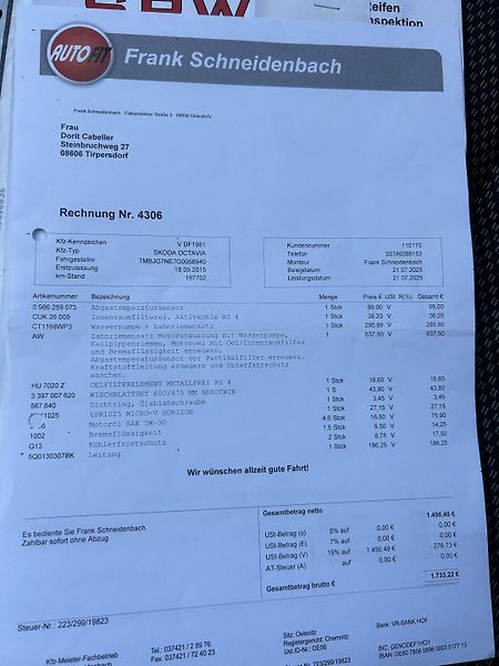 Škoda Octavia (2015) 1.6 TDi 81KW po rozvodech - fotka 26 z 29