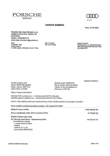 Audi Q8 (2023) Audi Q8 50 TDi quattro 3,0 TD - fotka 17 z 22