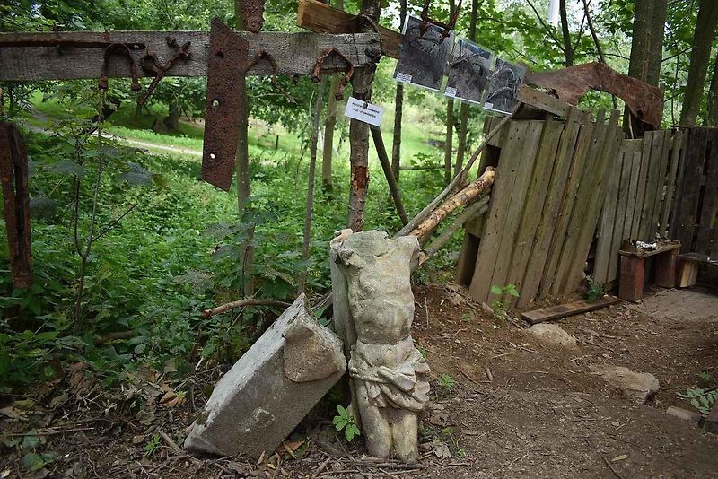 Muzeum vykopávek ve vesnici Vysoká u Hanušovic.