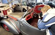 Z výstavy Automobily Jawa v Národním technickém muzeu v Praze.