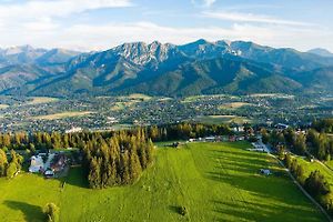 Z Gubalówky je krásný panoramatický výhled na Vysoké Tatry