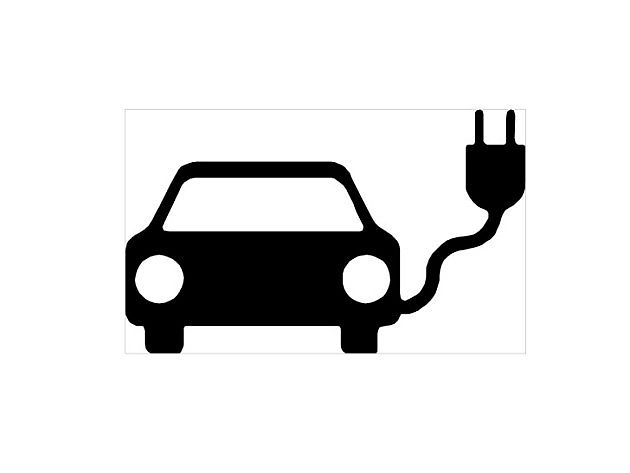Piktogram elektromobil, zdroj: se svolením Ministerstva dopravy ČR