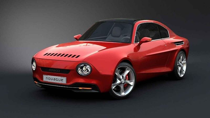 Moderní reinterpretace Škody 110 R od studia NOVAGUE.