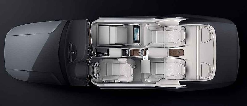 Volvo S90 Excellence Lounge Console.