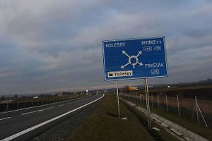 Stavba dálnice D49 v úseku Hulín-Zahnašovice (5.prosinec 2024)