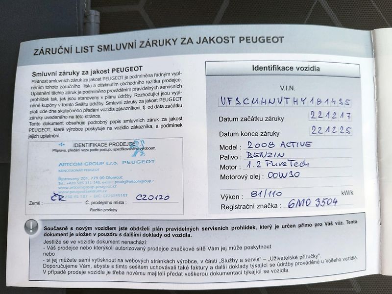 Peugeot 2008 ACTIVE 1.2 PureTech AUTOMAT - fotka 39 z 42