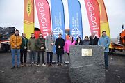 Slavnostní zahájení stavby dalšího úseku dálnice D7 se konalo v pátek 6. prosince v Třebízi.