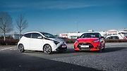 Toyota Yaris a Aygo před výrobním závodem TMMCZ