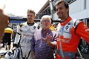 F1 2017 GP Monaka - Nico Hulkenberg (Renault), slavný tvůrce Star Wars Georg Lucas, Jolyon Palmer (Renault) 