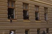 Na ulici třída Kapitána Jaroše v Brně se natáčel film Gerta Schnirch.