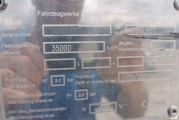 Kässbohrer (2017) SSL35 silo 35m3 návěs 39/35t  - fotka 7 z 9
