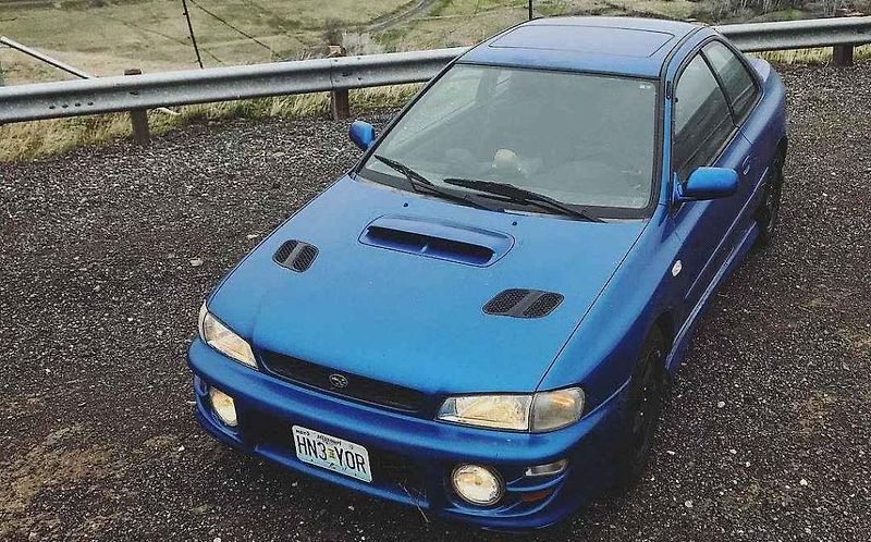 Ukradené a vrácené Subaru Impreza.