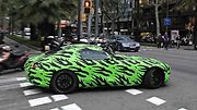 Maskovaný prototyp Mercedesu AMG GT.