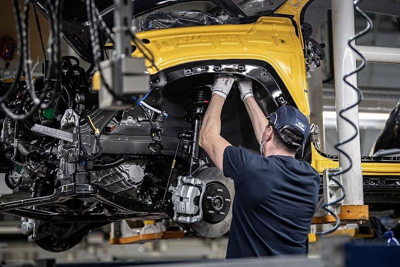 Automobilka Hyundai v Nošovicích, leden 2022.