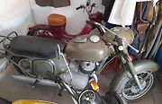 Vojenská verue motocyklu Jawa.