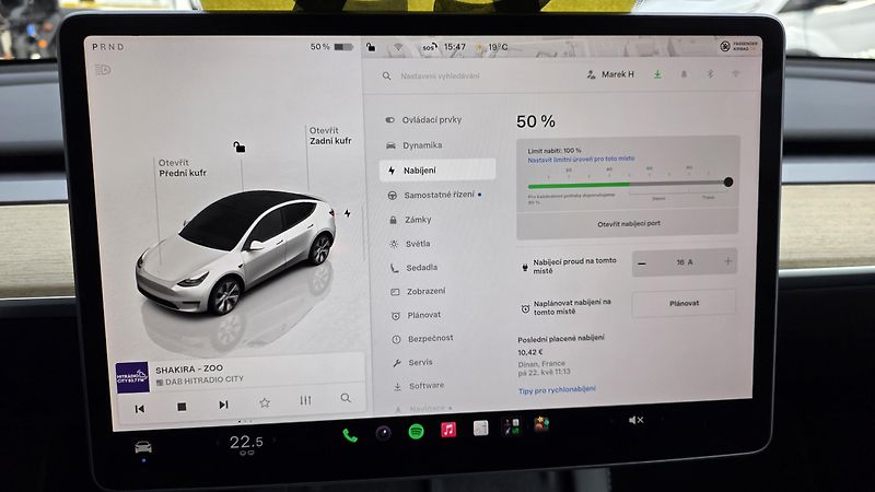 Tesla Model Y (2023) LR AWD Záruka SoH 93,2% - fotka 19 z 33