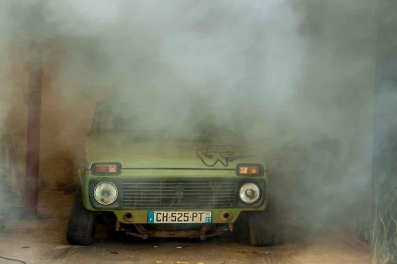 Lada Niva v rat rod úpravě.
