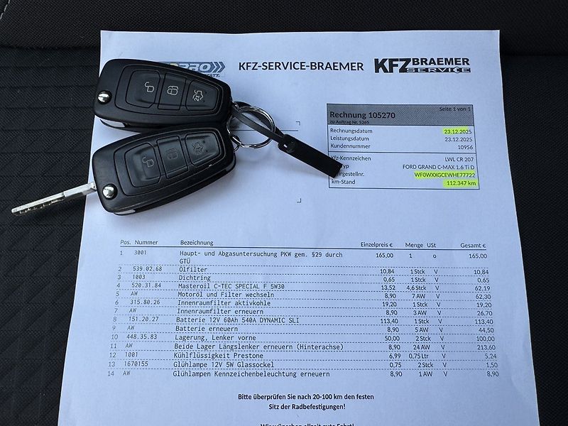Ford Grand C-MAX (2018) 1.6Ti-VCT Digi Klima Tempomat - fotka 33 z 49