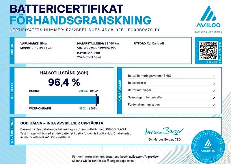 BMW i5 xDrive40 Touring M SoH 96% Taž - fotka 2 z 26