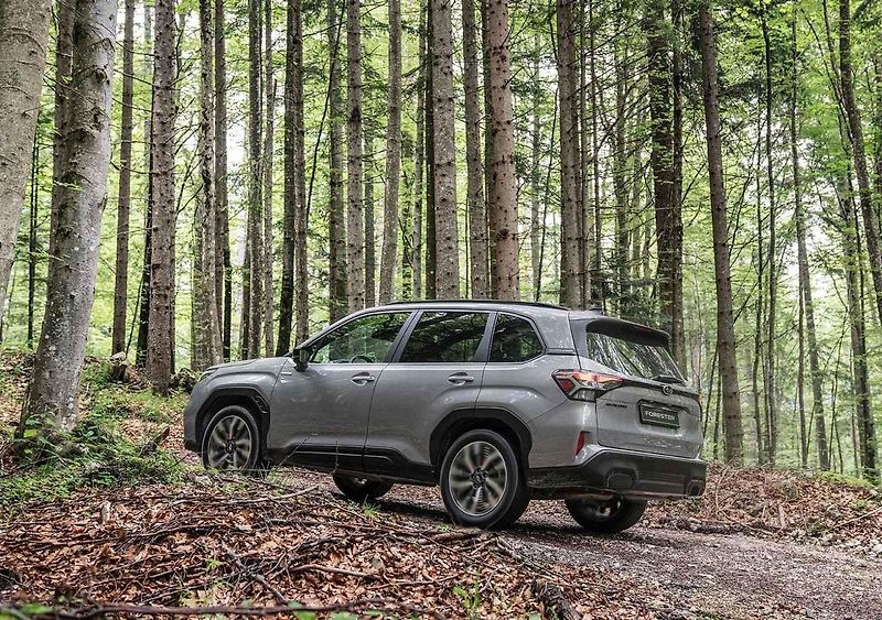 Subaru Forester při zkouškách v terénu