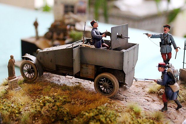 Francouzský obrněný automobil Renault Model 1914 z I. světové války, zdroj: Deník/Edvard Beneš