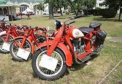 Jawa 500 OHV Rumpál na festivalu Legendy v roce 2018 v Praze.