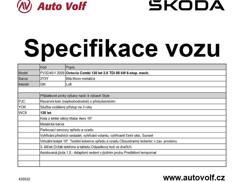 Škoda Octavia 130LET 2,0TDI 85kW - fotka 2 z 11