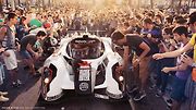 Rebellion R1K. „Poslední verze Rebellionu, nebo-li Ultimy GTR. Poté, co na něm zapracovala dílna Caresto, fungoval bezchybně a projel jsem s ním hned dva Gumbally! Už mu schází pouze klimatizace, jinak je super!“