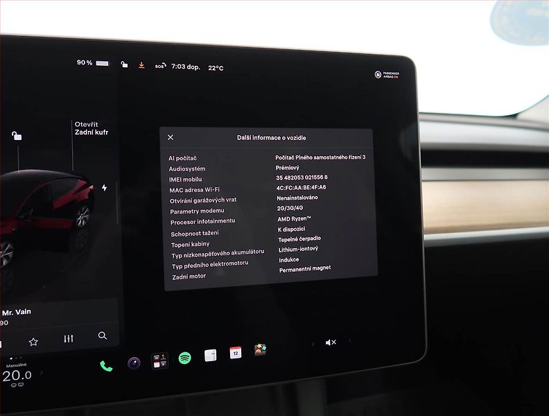 Tesla Model Y (2023) Long Range AWD 79kWh, SoH 94% - fotka 26 z 33