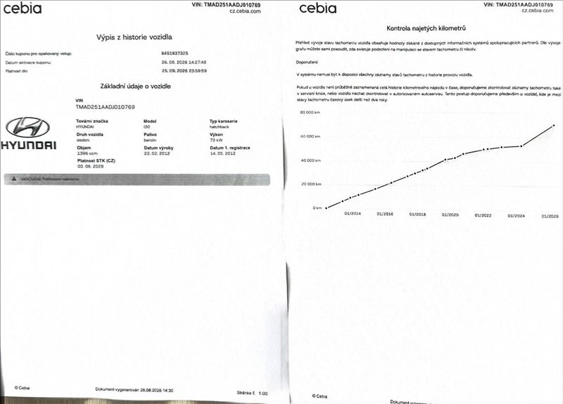 Hyundai i30 1,4 i 73kW ALU klima původ ČR - fotka 50 z 50