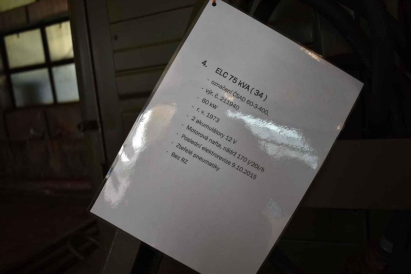 Dražba techniky civilní ochrany v Šumperku.