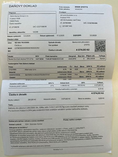 Škoda Octavia 1.2 TSI 77kW CZ 1.majitel - fotka 21 z 37