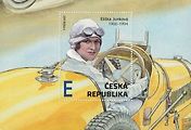 Legendární závodnice Eliška Junková na poštovní známce. Aršík, který vydává Česká pošta, vyjde 26. listopadu.