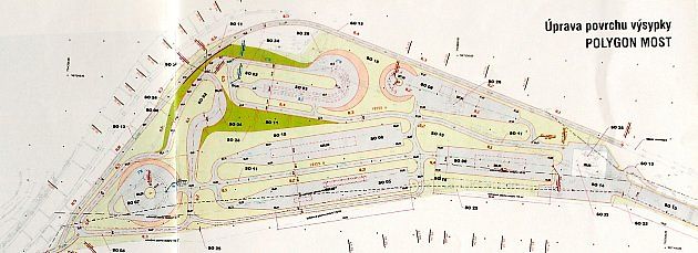 Plán z roku 2004, tedy v době, kdy probíhala výstavba., zdroj: Se svolením Autodromu Most