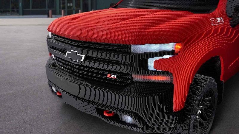 Chevrolet Silverado postavený z Lega