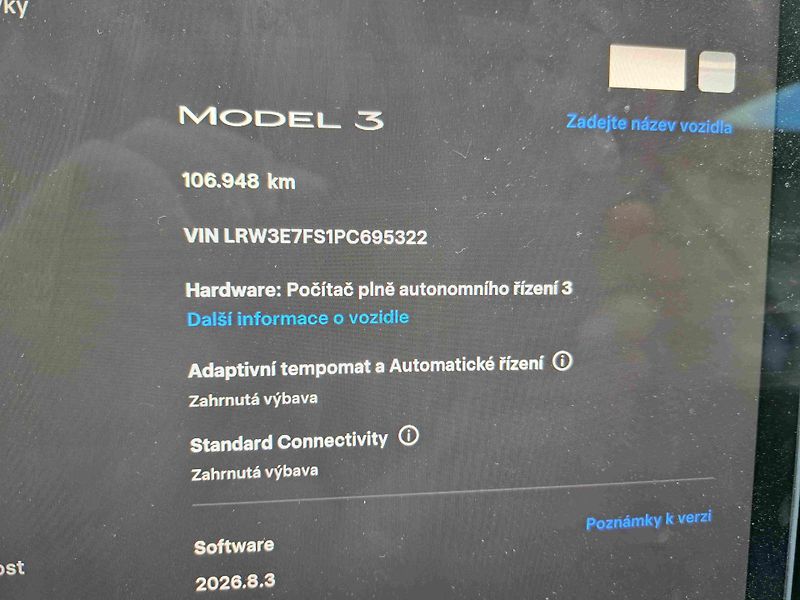 Tesla Model 3 RWD Standard R.  19ALU LED ACC - fotka 8 z 10