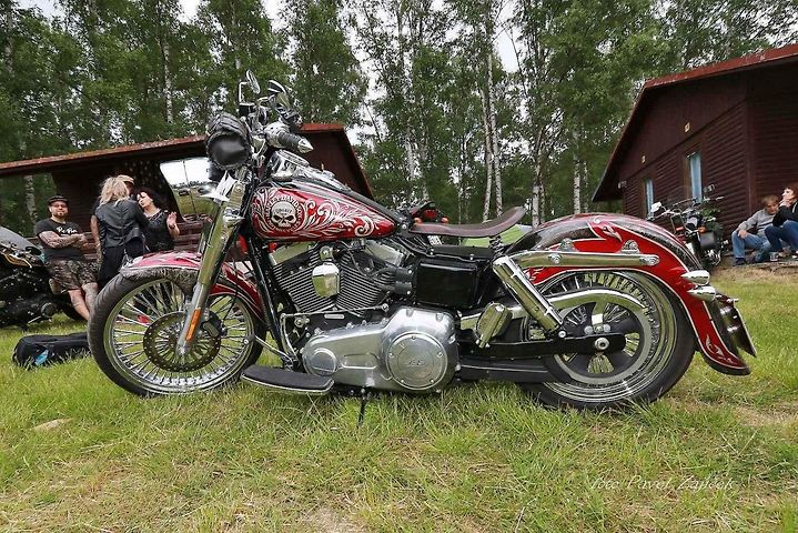 Motocykl Harley Davidson.