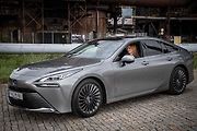 Prezentace vozidla Toyota Mirai, prvního auta na vodíkový pohon v ČR, které bude poprvé k vidění na Moravě, 19. srpna 2021 v Ostravě.
