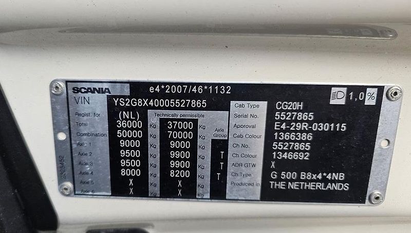 Scania (2019) 500 8x4 valník + HR EURO 6 - fotka 14 z 24