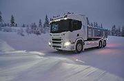 Zimní testování modelů a technologií Scania